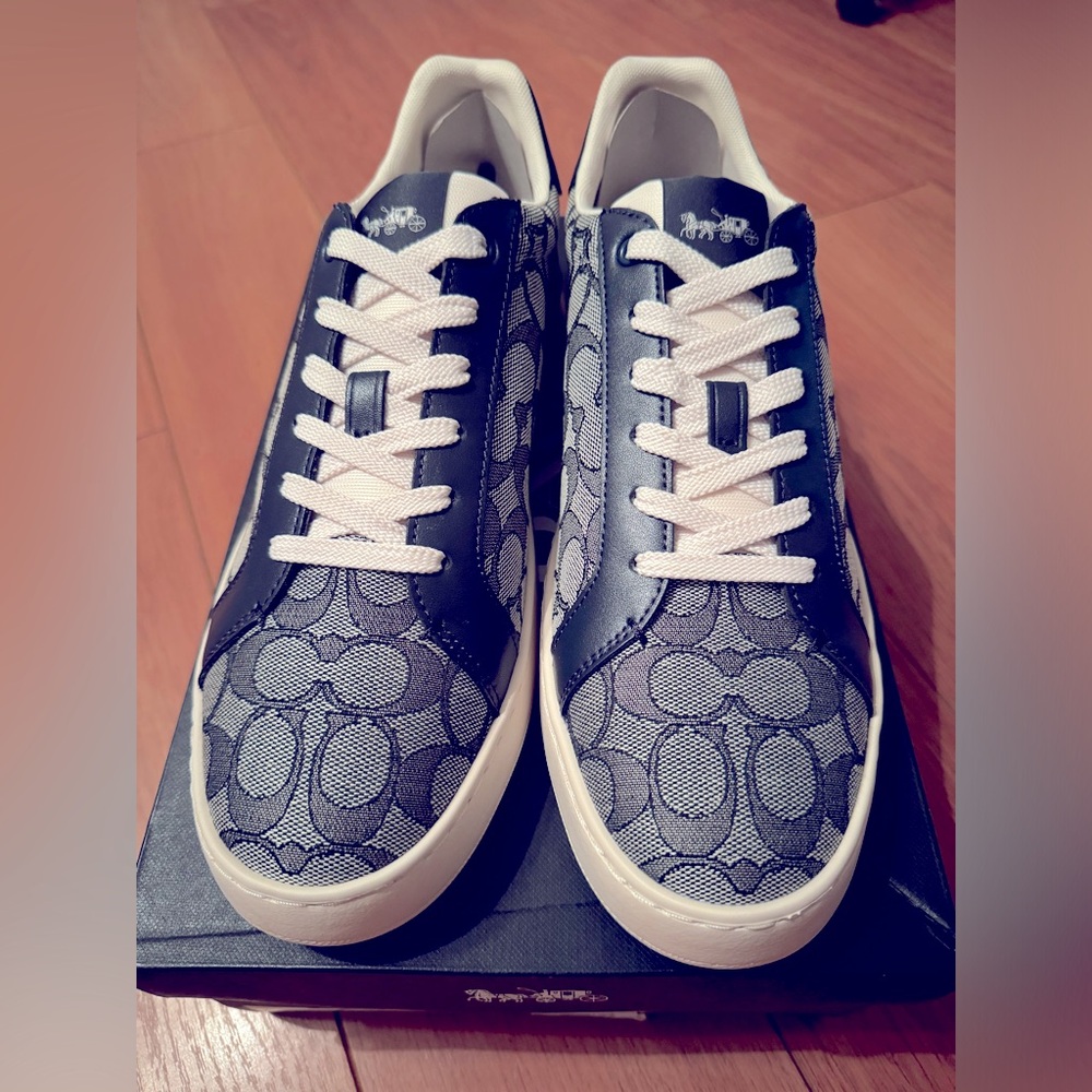 Coach Men’s Clip Low Top In Signature Jacquard Sneaker